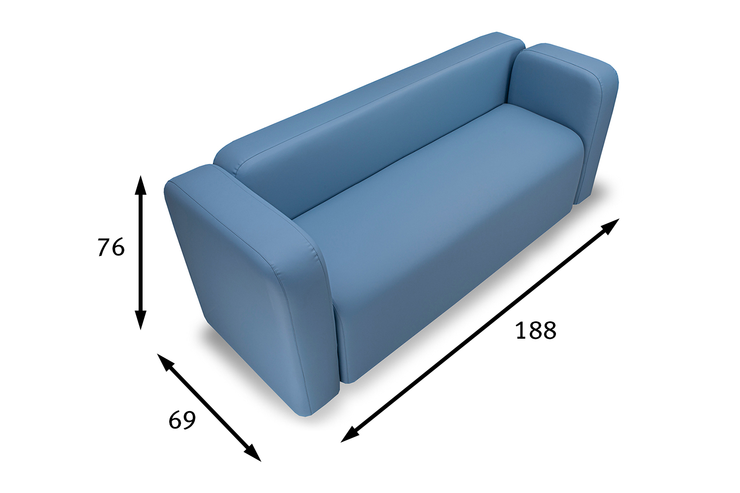 глубина сиденья на диване