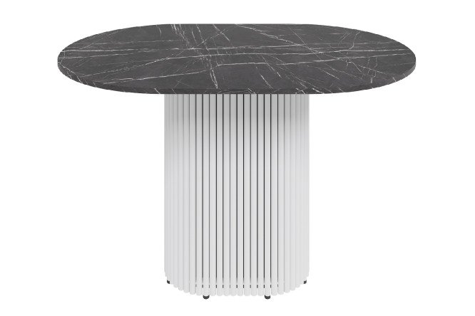 Фото 1 Стол GENGLASS Trubis oval с трубчатым подстольем 120х75х80 см