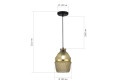 Светильник подвесной ST LUCE Cocoon 2 кв.м., 16х25х16 см, E27