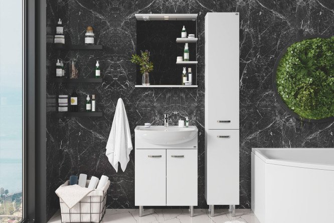 Изображение товара Ванный гарнитур Коралл 60 стильное решение для вашей ванной комнаты