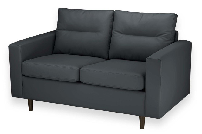 Изображение товара Диван 2-местный Бруно черный современный комфортный