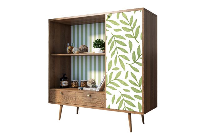 Изображение товара Стеллаж Berber 125х125х45 см из ЛДСП коричневый для дома и офиса