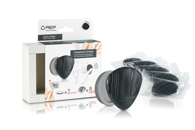 Изображение товара Ароматизатор Fragrant Stone Dark Amber для дома 25 г приятный запах амбра и лайм