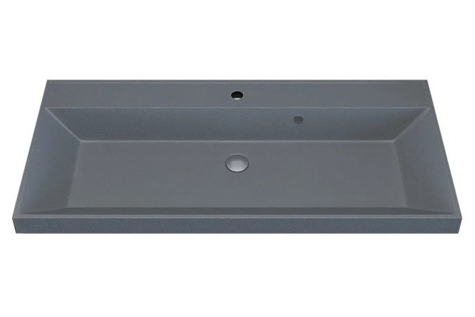 Изображение товара Раковина для ванной Classic Quartz 293020633 - Полувстраиваемая 100х15х45 см