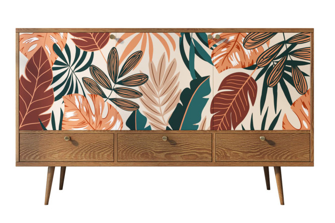 Изображение товара Комод Berber с 3 дверками и 3 ящиками коричневого цвета 150х90х45 см