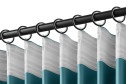 Штора HOFF Brenda 200х280 см, 1 шт., цвет серо-бирюзовый