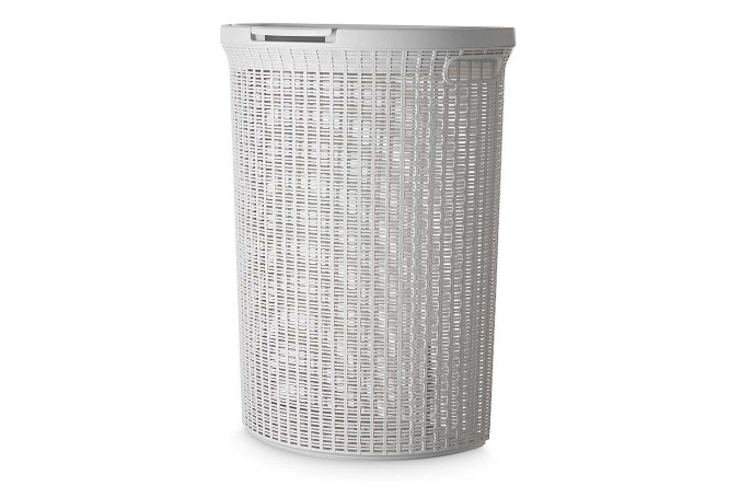 Изображение товара Корзина для белья Eco Style с крышкой 46x61x26.5 см, 46 л, Полипропилен