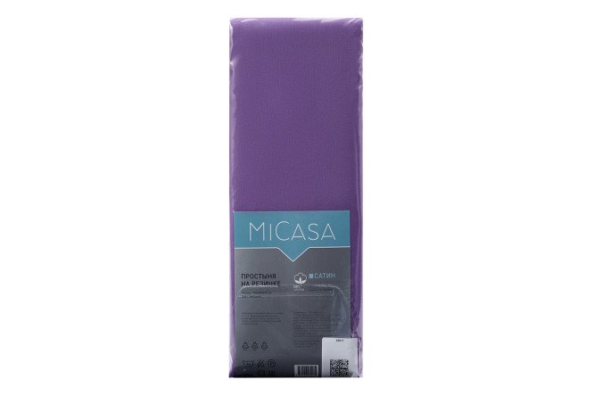 Простыня на резинке MICASA Calma Сатин 200х200 см