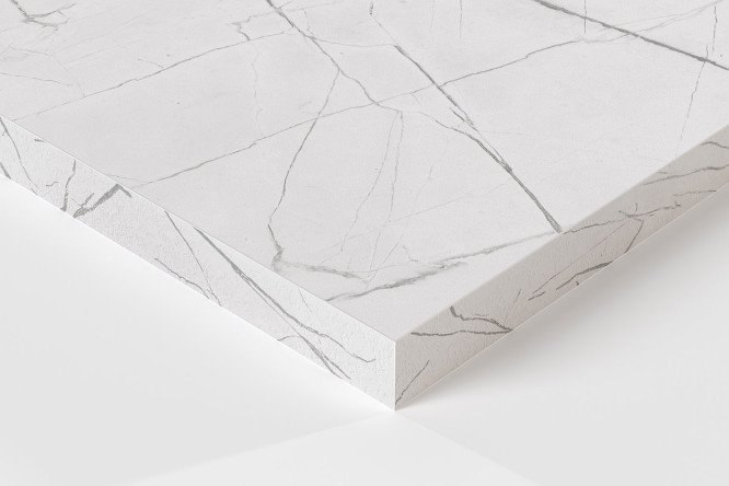 Изображение товара Столешница Кристалл белая 240х60х3.8 см влагостойкая из ВЛДСП