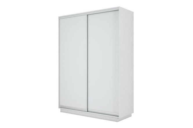 Изображение товара Двухдверный шкаф-купе Slide-2 v.2 120х220х45 см белый снег/серебро