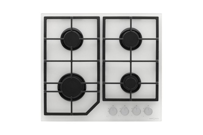 Газовая варочная панель KRONAsteel Nebel 60 WH KRGH47 58 см