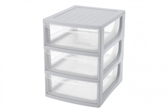 Изображение товара Органайзер с 3 ящиками 25.4x26.4x19.5 см для хранения