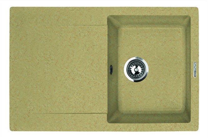 Изображение товара Мойка врезная с крылом LAVA L.4 SAHARA 77.5x49.5x18 см из инженерного гранита