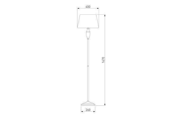 Светильник напольный EUROSVET London 40x167x40 см, E27