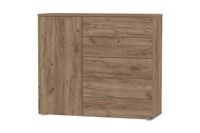 Изображение товара Комод Оскар Лайн 125x109,2x44 см дуб табачный craft современный стиль