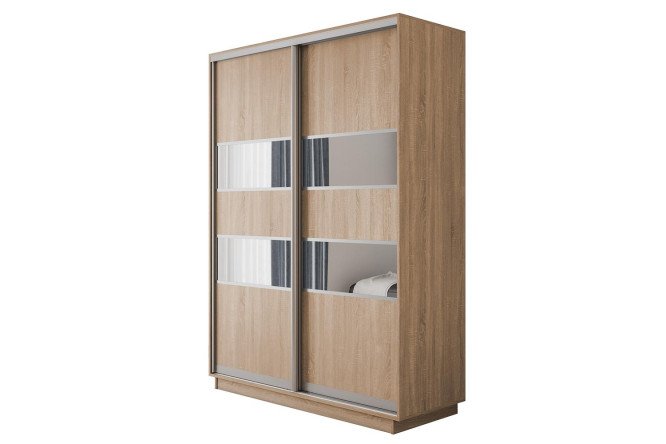 Изображение товара Шкаф-купе двухдверный Оптима 120х220х60 см дуб бардолино зеркала