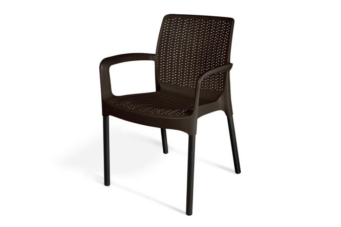 Изображение товара Стул SHT-S68 с подлокотниками 49,7 см пластиковая сидушка металл ножки