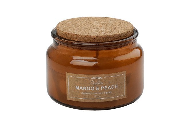 Свеча в банке Mango & Peach 6.5 см, 1 шт.