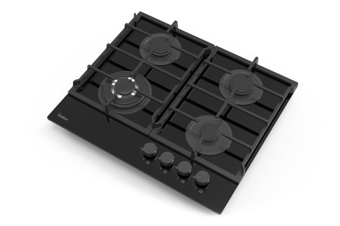 Изображение товара Газовая панель EVELUX HEG 675 BG 60 см с закаленным стеклом