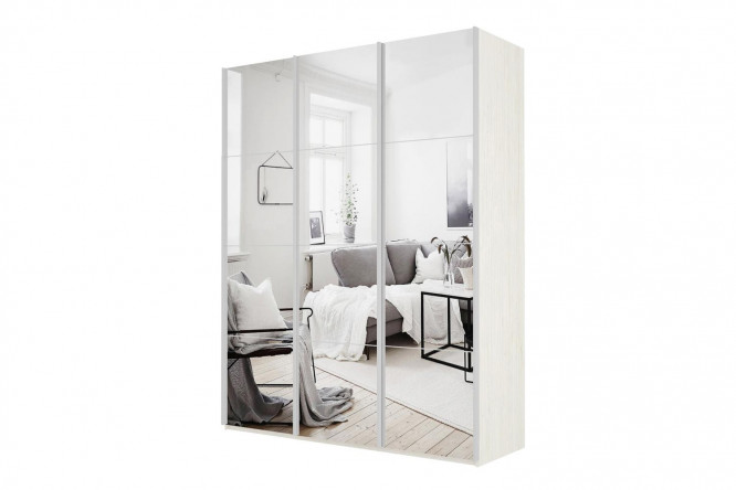 Изображение товара Шкаф-купе 3-дверный Cors 210х230 см, ясень Анкор светлый