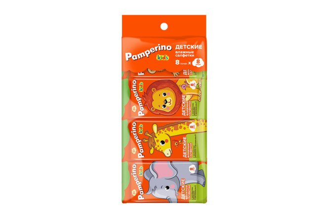 Влажные салфетки детские Pamperino kids