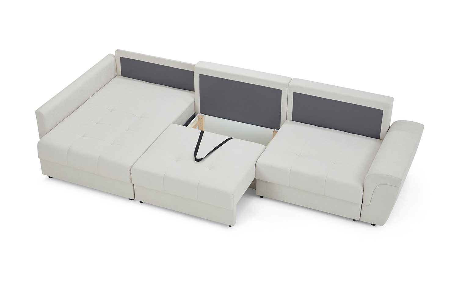 Угловой диван кровать кембридж с правым углом