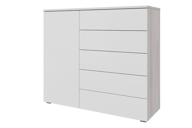 Изображение товара Комод Оскар Мун 125,4х109,2х44 см, ясень анкор светлый, тальк