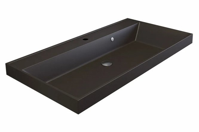 Фото 4 Раковина для ванной Classic Quartz 291030031 Полувстраиваемая, 90х15х45 см