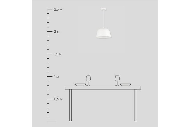 Светильник подвесной Blank 2 кв.м., 30х18х30 см, E27