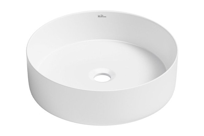 Изображение товара Накладная раковина Coax 36х12,5х36 см фарфор белый глянцевый