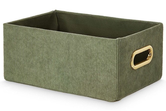 Изображение товара Коробка для хранения 28х12х19 см, объем 6,3 л, материал вельвет, картон