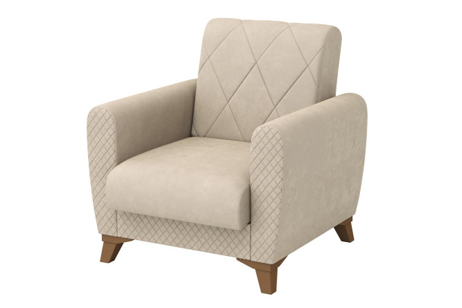 Изображение товара Кресло для отдыха Эдвин из велюра 90х93х89 см прочное и комфортное