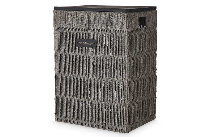 Изображение товара Корзина для белья Bergen 40х55,5х30 см с крышкой стильная практичная