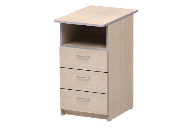 Изображение товара Тумба стационарная Бюджет 40х74х60 см светлый дуб шамони