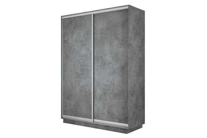 Изображение товара Шкаф-купе двухдверный Slide-2 160x220x45 см бетон серебро