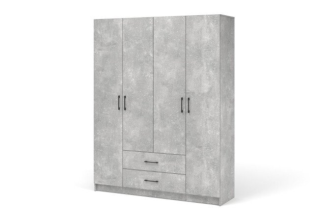 Изображение товара Стильный шкаф Чикаго с 4 дверями и 2 ящиками 160x205x47 см