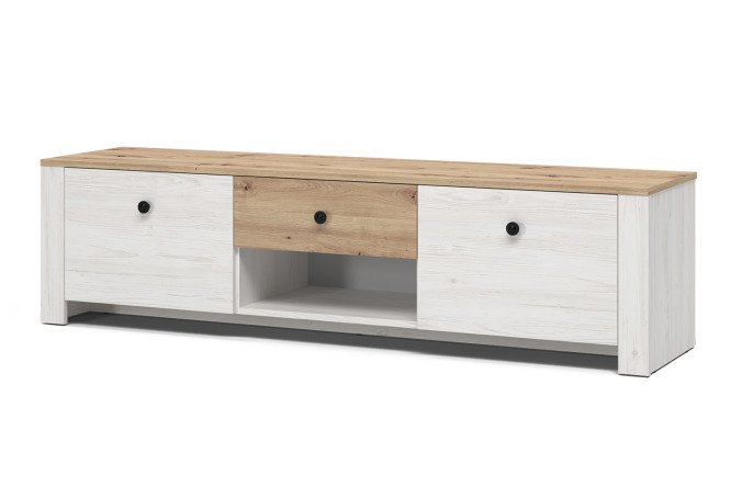 Изображение товара Тумба для телеаппаратуры Хинтон 160х42х40 см ЛДСП стильное и надежное решение