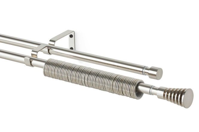 Изображение товара Двухрядный раздвижной карниз MITTE Конус Скан 120 см для штор и гардин