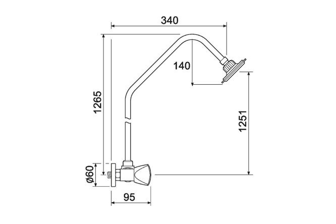 Смеситель для душа РМС SL80-003-9
