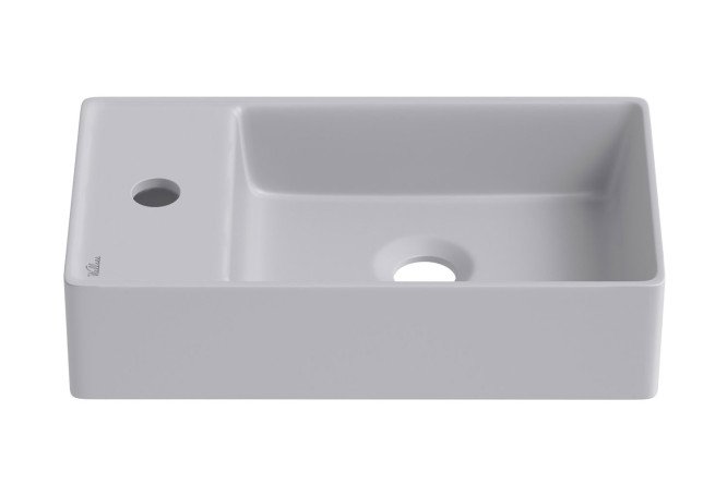 Изображение товара Раковина накладная WC Area 321809000 левая 41х10х23 см фарфор серый матовый