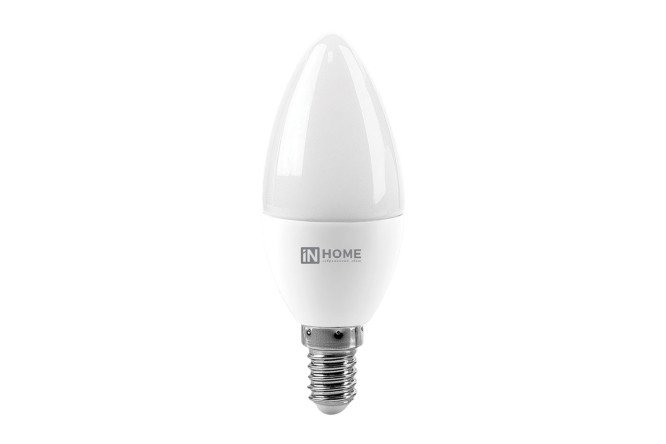 Изображение товара Лампа светодиодная IN HOME Vision care LED-СВЕЧА-VC E14, 11W, Свеча, 4000 К, Естественный