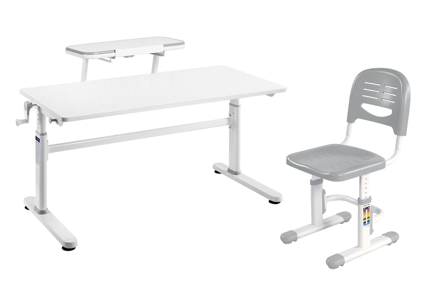 Комплект парта Imparare Grey SS16 + стул FunDesk SST3 Grey