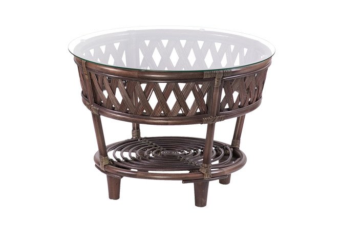 Изображение товара Стол Черчилль для дома и уличных интерьеров с стеклянной поверхностью