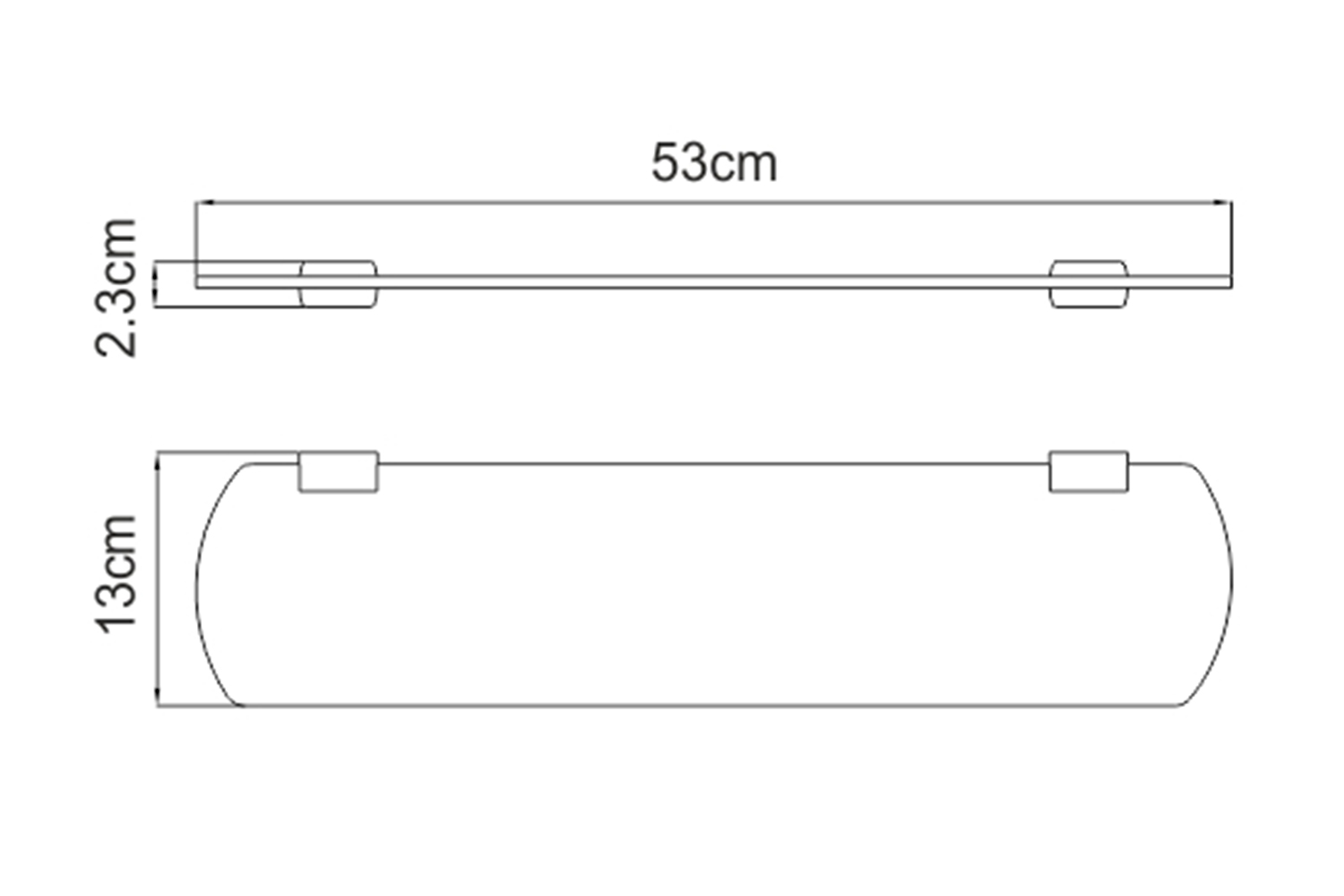 Sauer k-7924 полка стеклянная