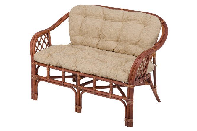 Изображение товара Диван 2-местный Marcos цвет каркаса миндаль матовый, мягких элементов бежевый