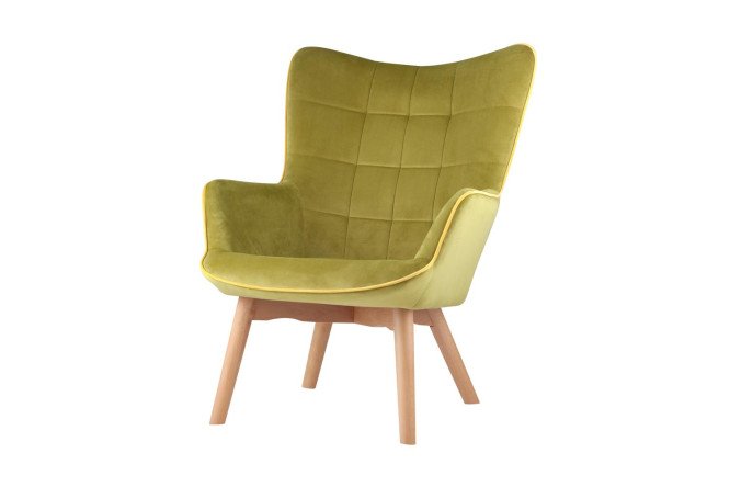 Изображение товара Кресло Манго современное комфортабельное из вельвета 71х94х82 см