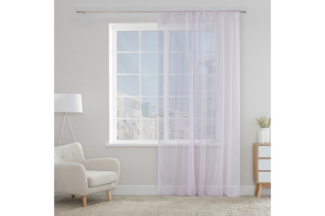 Изображение товара Тюль на ленте MICASA Alessa 300х280 см светло-фиолетовый