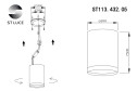 Светильник потолочный ST LUCE ST113.432.05 2 м², 6.8x7.5x6.8 см, LED