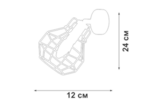 Светильник настенный VITALUCE V4883-2/1A 3 кв.м, E14