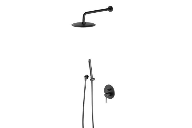 Изображение товара Душевая система Scandinavian Pure 936520300 с верхним душем и шлангом 175 см
